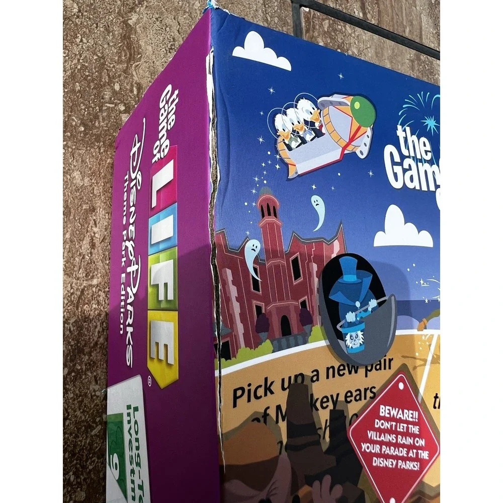 The Game Of Life Disneyland Disney World Theme Park Edition Board Game READ
